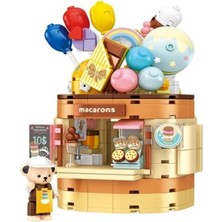 Aylina Mey Ithalat® P881201 Teddy Bear Koleksiyonu Dondurma Dünyası 354 Parça Block Oyuncak