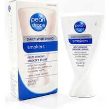 Pearl Drops Smokers - Sigara İçenler İçin Leke Çıkarıcı Jel Diş Macunu, Nikotin Leke Plaklarına Karşı, 50 ml