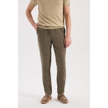 Jakamen Haki Comfort Fit Beli Lastikli Jagger Pantolon