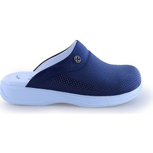 Quicksteps Professional Kadın Anatomik ve Comfort Sabo Terlik Lacivert Beyazz Lacivert Beyaz