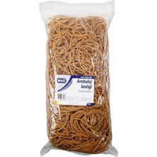  mas ambalaj lastiği (paket lastiği) poşet midi %80 kauçuk 500 gram 80x50mm 385