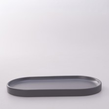 Selim Victoria Oval Tepsi Büyük Gri