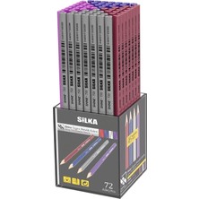 Silka Kurşun Kalem Shine Metalik Üçgen Kl1.Tsm-72 (72 Li Paket)