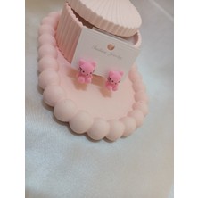 Pembe Kedili Küpe