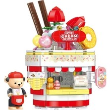 Mey İthalat Mey Ithalat® P881202 Teddy Dondurma Salonu 369 Parça Block Oyuncak