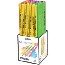 Silka Kurşun Kalem Tetra Neon Üçgen KL1.TSN-72 (72 Li Paket)