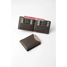 Cengiz Pakel Hakiki Deri Erkek Cüzdan - 27506 - Kahve/toprak