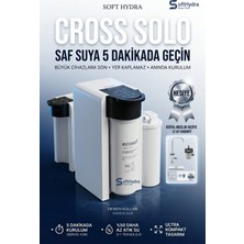 Softhydra Cross Solo Akıllı Doğrudan Akışlı Ters Osmoz Su Arıtma Cihazı - Tanksız, 500 Gpd, Atık Su Tasarruflu