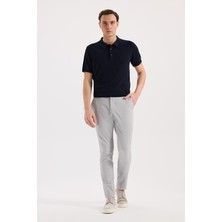 Jakamen Gri Comfort Fit Yan Cep Pantolon