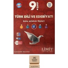 Limit Yayınları Limit 9. Sınıf Türk Dili ve Edebiyatı Maarif Konu Anlatım Föyü ve Telefon Standı