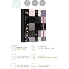 TeknoKapsül Gizli Spiralli Defter Sert Kapak 192 Sayfa 96 Yaprak 17X24 cm 90GR. Çizgili