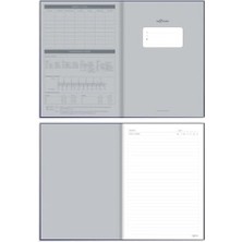 TeknoKapsül Ofis Defter Çizgili Kahve