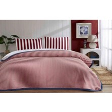 Özdilek Pike Takımı Ranforce Tek Kişilik Kırmızı Cabana Lıne (E)