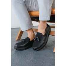 Fiore Ayakkabı MN002 - Cst Loafer Pelle Erkek Ayakkabı Sıyah
