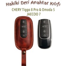 Minimalim Leather Craft Chery Tiggo 8 Pro / Omoda 5 / Jaecoo 7 Akıllı Anahtar Deri Kılıfı