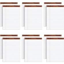 TeknoKapsül Tops 8,5 x 11 Yasal Ped, 12'li Paket, The Legal Pad Markası, Geniş Çizgili, Beyaz Kağıt, Yazı Defteri Başına 50 Yaprak, Abd'de Üretilmiştir (7533)