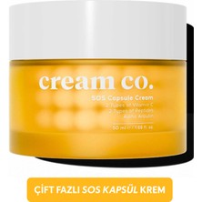 Cream Co. Leke Karşıtı Cilt Tonu Eşitleyici C Vitamini Nemlendirici Kapsül Yüz Kremi 50 ml | Tüm Cilt Tipleri