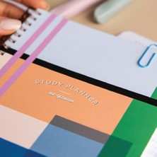 TeknoKapsül A5 Spiralli Ders Çalışma Planlayıcısı - Study - Sınava Hazırlık Ayt-Tyt-Kpss-Ales-Yds Renkli