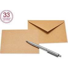 TeknoKapsül Greetings Zarflı Boş Kartlar, Kalp Mektup Kağıdı, 200 Adet