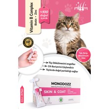 Monodozz Skın&coat Liquid Oral Strip | Kedi Köpek Tüy Dökülmesi Önleyici Deri Sağlığı Multivitamin Oral Strip