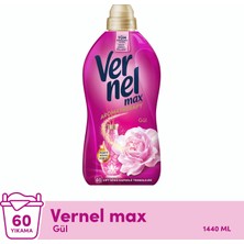 Vernel Max Konsantre Sıvı Çamaşır Yumuşatıcısı Taze Gül 1440ml (60 Yıkama)