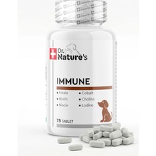 Dr. Nature's Köpek Multivitamin Immune 75 Tablet – Bağışıklık Sistemi Destekleyici  Destek