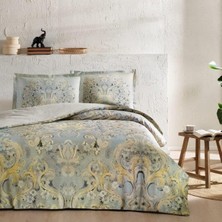 TeknoKapsül Giselle Desenli Pamuk Nevresim Takımı, Krem, Çift Kişilik