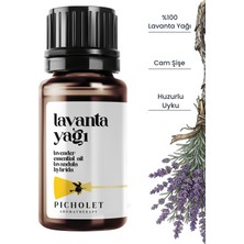 Picholet Lavanta Uçucu Yağı 10 ml %100 Saf ve Doğal (Lavender Essential Oil)