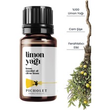 Picholet Limon Uçucu Yağı 10 ml %100 Saf ve Doğal (Lemon Essential Oil)