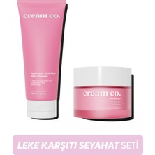 Leke Karşıtı Seyahat Seti Canlandırıcı Su Bazlı Temizleyici Nemlendirici Hyaluronik Asit