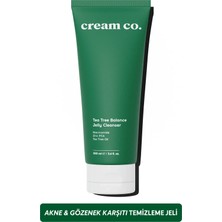 Cream Co. Akne & Siyah Nokta Karşıtı Yüz Temizleme Jeli | Niacinamide Çay Ağacı Yağı | 100 ML