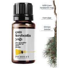 Picholet Çam Terebentin Uçucu Yağı 10 ml %100 Saf ve Doğal (Pine Turpentine Essential Oil)
