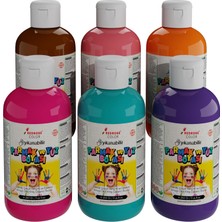 TeknoKapsül Tamamlayıcı Renkler Parmak Boyası 6'lı Set 6X250 gr
