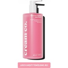 Cream Co. Hyalüronik Asit Yüz Temizleme Jeli 400 ml Tüm Cilt Tipleri İçin Nemlendirici Temizleyici