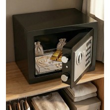 Closter C17BK Ev Tipi Çelik Para Kasası 17X23X17 cm Siyah