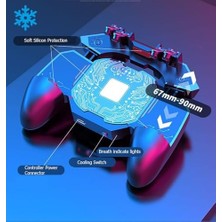 TeknoKapsül Mobil Oyun Kolu – Yarı Iletken Soğutma Fanlı L2R2 Tetik Düğmeli, 6 Parmak Destekli Gamepad, Ergonomik Tutma, Sessiz Soğutucu, 4.7–6.5” Ios & Telefonlar ile Uyumlu | DL88
