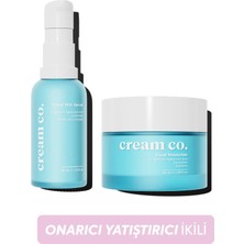 Cream Co. Yatıştırıcı Su Bazlı Aydınlatıcı Yüz Kremi 2 Adet Vegan ve Sülfat-Paraben İçermeyen