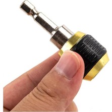 TeknoKapsül Sevıch 60MM Altıgen Saplı Hızlı Bağlantı Elektrikli Matkap Ucu Adaptörü, Siyah-Altın, Kendinden Kilitlemeli Mekanizma, Metal Gövde, Profesyonel El Aletleri Için