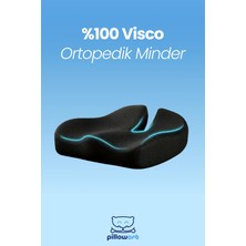 Pillowart Ortopedik Oturma Simidi Koltuk Sandalye Minderi Kuyruk Sokumu Yastığı