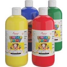 TeknoKapsül Ana Renkler Parmak Boyası 4'lü Set 4X500GR