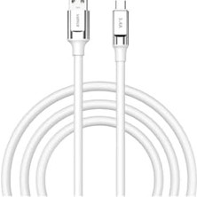 TeknoKapsül Sc-65 3.4A Type-C Şarj ve Data Kablosu Beyaz