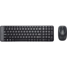 Logitech MK220 Q Tr Siyah Kablosuz Klavye Mouse Set