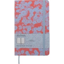TeknoKapsül Custom Edition Notebook, Hard Cover, Ruled, Large (5" x 8.25"), Soft Lavendar/red, 240 Pages