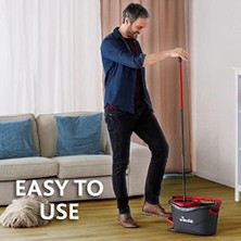 TeknoKapsül Turbo 2in1 Komple Temizlik Seti, 130 cm Uzayan Sap, Üçgen Başlık