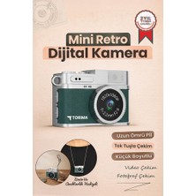 Torima Mini Dijital Kamera Selfie Video Vlog Kamerası Mini Anahtarlık 1080P CMR35 Koyu Yeşil
