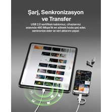 TeknoKapsül 2-In-1 Charging Cable With Usb-C & Lightning Connector - Braided -Charging Cable, Usb-C To Usb-C & Lightning Charger Cord, Multi-Charging Combo For, Ipad,, More -