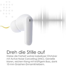 TeknoKapsül Boompods Echobuds Anc, Aktif Gürültü Önleyici Kulaklıklar, Gerçek Kablosuz Bluetooth Kulaklıklar, Enc Mikrofonlu Tws Kulak Içi Tomurcuklar, Şarj Kılıfı, Ipx4 Sweatproof Kulaklık, 26+ Saat Çalma