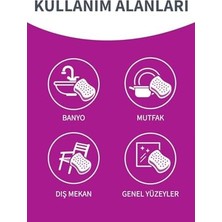 TeknoKapsül Klasik Yeşil Sünger Oluklu 4'lü + 2’li Ovma Teli