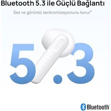 TeknoKapsül Freebuds Se 2, 40 Saatlik Pil Ömrü, Canlı Renkler ve Taşınabilir Tasarım, 10 Dakikalık Şarjla 3 Saat Müzik Keyfi, IP54 Toz ve Su Sıçramasına Dayanıklılık, Güçlü Bluetooth 5.3 Bağlantısı, Beyaz