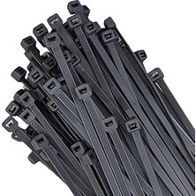 TeknoKapsül Cırt Kelepçe 2,5X100MM Siyah, 100 Adet